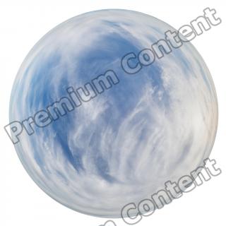 HDRi Skydome of Blue Clouded Sky 12K